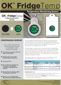 OK Fridge Temp Brochure Download